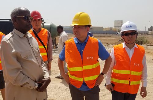 吉布提总理视察达之路吉布提经济特区 吉布提总理视察达之路吉布提经济特区