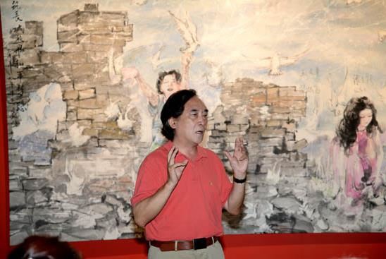 王鑫生“共筑长城 呼唤和平”画展在京启幕