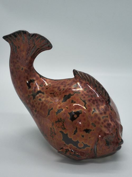 景德镇青年陶艺家马安晖铁红金圈釉作品欣赏 景德镇青年陶艺家马安晖铁红金圈釉作品欣赏