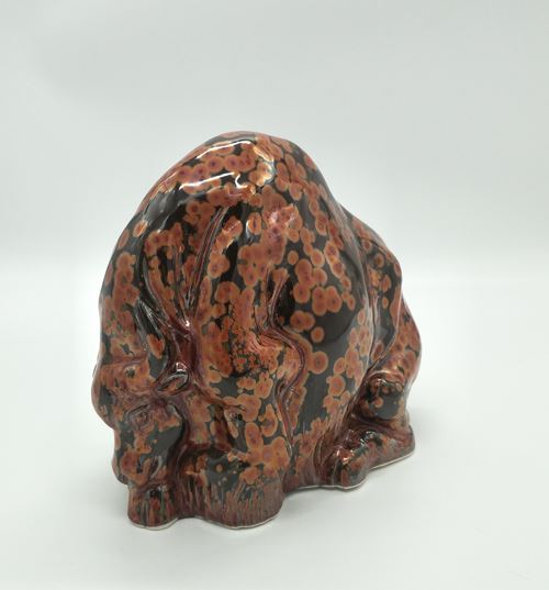 景德镇青年陶艺家马安晖铁红金圈釉作品欣赏 景德镇青年陶艺家马安晖铁红金圈釉作品欣赏